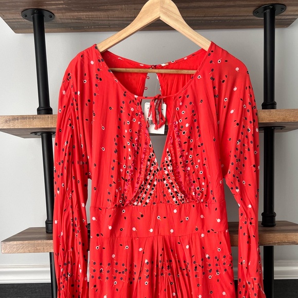 NWT Free People Coryn Keyhole Dress - Picture 4 of 10
